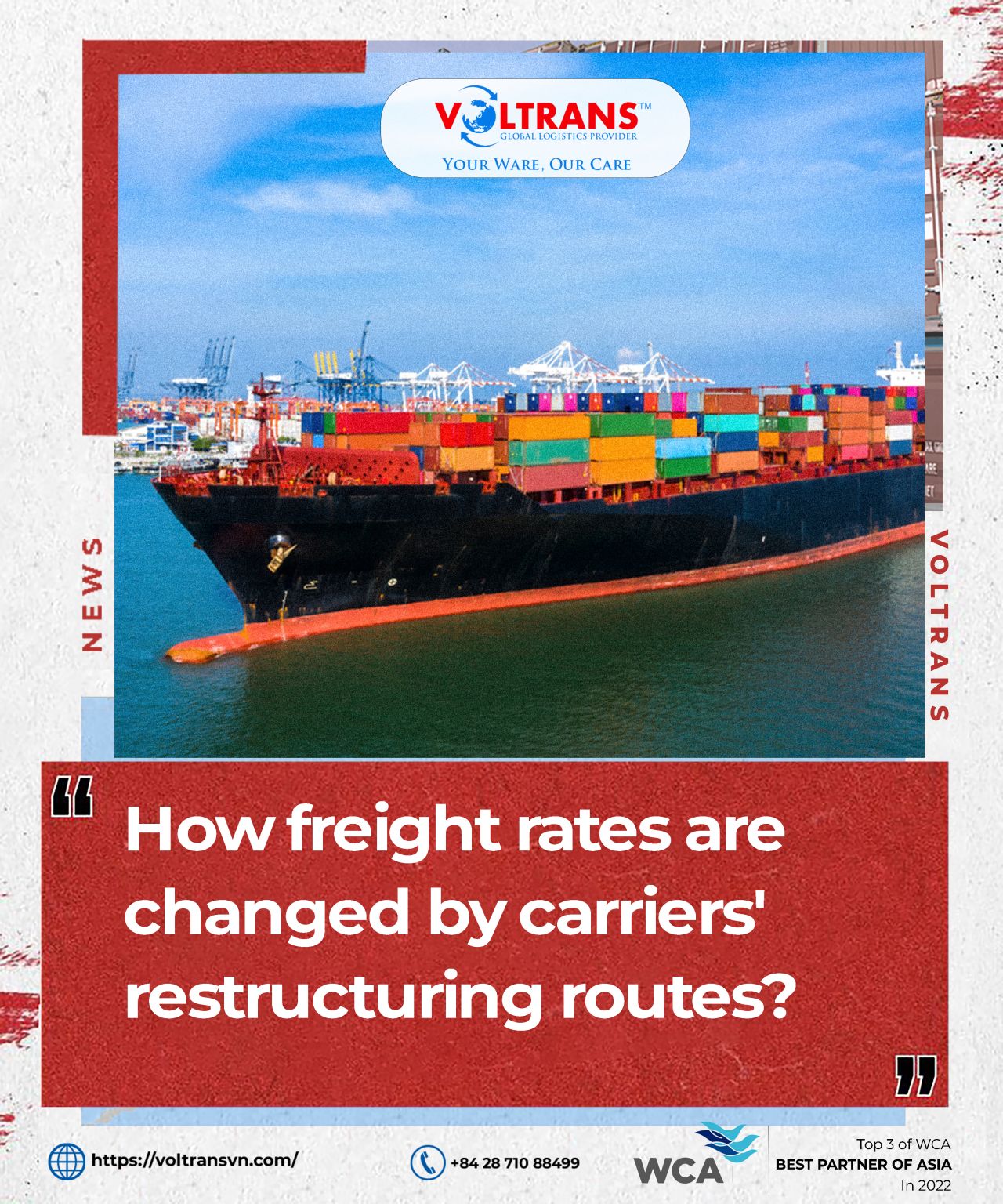 HOW FREIGHT RATES ARE CHANGED BY CARRIERS’ RESTRUCTURING ROUTES ...